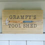 Personalised Wooden Tool Shed Sign, thumbnail 3 of 3