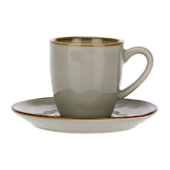Seda Grey Ceramic Cup And Saucer, 2 of 3