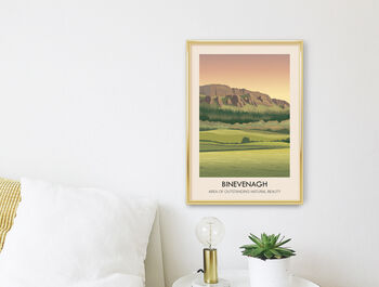 Binevenagh Aonb Travel Poster Art Print, 3 of 8