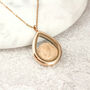 70th Or 80th Birthday Enamel Farthing Locket Necklace, thumbnail 7 of 8
