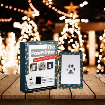 Pet Paw Print Christmas Kit With Christmas Themed Card, 2 of 8