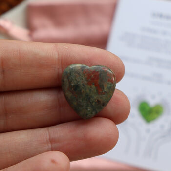 Unakite Crystal Heart For Balance And Healing, 6 of 6