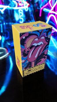 The Stones Tongue Out Socks – Handcrafted Gift Box, 5 of 7