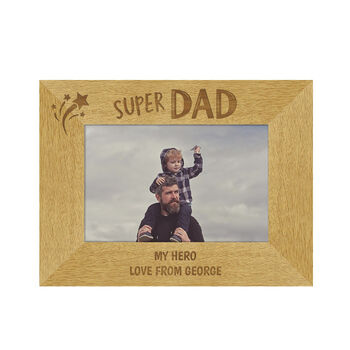 Super Dad Photo Frame Fathers Day Gifts, 3 of 5
