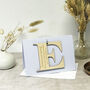 Personalised Initial Letter Good Luck Card, thumbnail 1 of 12