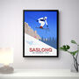 Val Gardena Downhill Ski Race Poster, thumbnail 3 of 6