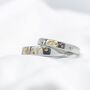 Adjustable Silver Plated Couple Sun Star Promise Rings, thumbnail 1 of 5