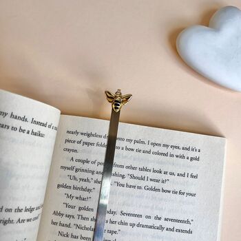 Black And Gold Bee Bookmark, 2 of 3