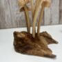 Assorted Wooden Mushroom Forest On Teak Root Wood, thumbnail 8 of 12