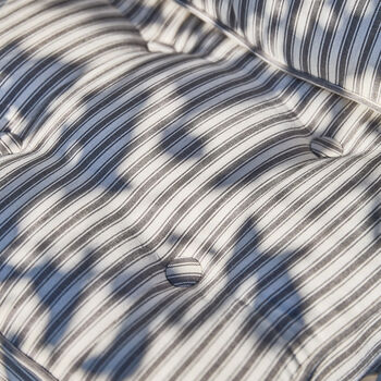 Alfresco Striped Cotton Mattress Box Cushions, 3 of 4