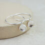 Sterling Silver Large Gemstone Hoop Earrings, thumbnail 10 of 12