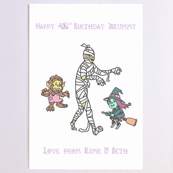 Personalised Mummy Birthday Card, 4 of 6