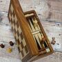Wooden Backgammon Playing Game Set, thumbnail 3 of 8