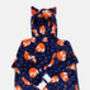 Fox Infant Kids Junior Teens Snuggle/Blanket Hoodie, thumbnail 4 of 5
