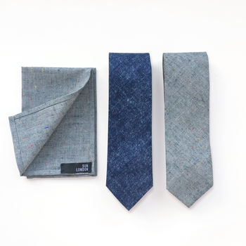 Islington Linen Men's Tie, 3 of 3