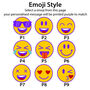 Personalised Smiley Face Emoji Keyring, thumbnail 3 of 3