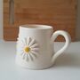 Handmade Ceramic Daisy Mug, thumbnail 4 of 8