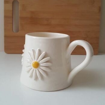 Handmade Ceramic Daisy Mug, 5 of 12