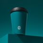 Personalised Premium Reusable Cup 8oz Teal, thumbnail 3 of 5