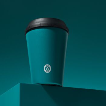 Personalised Premium Reusable Cup 8oz Teal, 3 of 5