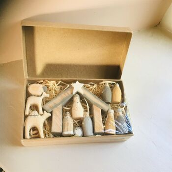 Wooden Nativity Set In Gift Box, 3 of 3