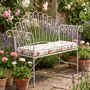 Bielle Stone Grey Iron Garden Bench, thumbnail 1 of 7