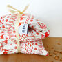 Christmas Fairisle Linen Wheat Heat Bag, thumbnail 5 of 5