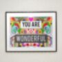 You Are Wonderful Art Print By Rebecca Strickson, thumbnail 1 of 4