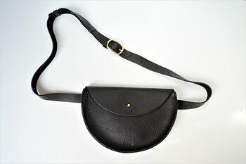 Large Handmade Leather Crossbody Bag Textured, 8 of 9