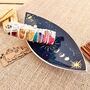 Enamelled Incense Burner Bowl Moon Phases Design, thumbnail 3 of 6