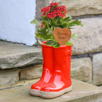 Personalised Welly Plant Pot Gift, 3 of 11