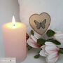 Butterfly Teal Cushion, Personalised New Home Gift, thumbnail 3 of 11