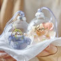 Personalised Blossom Glass Christmas Bauble, thumbnail 2 of 3