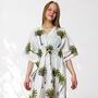 Palm Tree Print 100% Cotton Kaftan, thumbnail 2 of 8