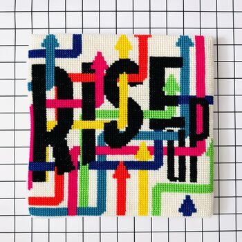 Rise Up Chunky Cross Stitch Kit, 4 of 4