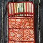 Tri Fold Travel Toiletry Make Up Kit Roll Up With Zip, thumbnail 3 of 12