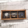 Wooden Watch Box For Four Time Pieces Personalised, thumbnail 4 of 6