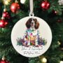 Personalised Springer Spaniel In Christmas Lights, thumbnail 8 of 10