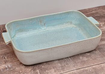 Sea Blue Rectangular Baking Dish, 40cm, 3 of 4