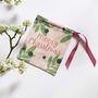 Pink/Green Mistletoe Organic Cotton Christmas Pouch, thumbnail 2 of 7