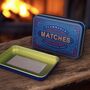 Match Tin Fireside Storage Box In Blue, thumbnail 1 of 7