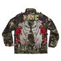 Sequin Wings And Roses Personalised Kids Camo Jacket, thumbnail 8 of 11