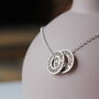 Personalised Silver Washer Talisman Necklace, thumbnail 5 of 7