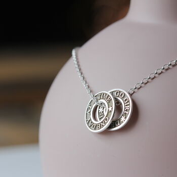 Personalised Silver Washer Talisman Necklace, 5 of 7