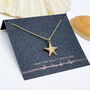 9ct Gold Starfish Necklace, thumbnail 3 of 11