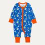 Organic Cotton Zip Up Baby Romper With Kite Print, thumbnail 2 of 6