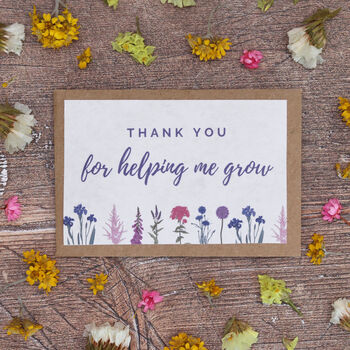 Personalised Thank You Teacher Dried Flower Bouquet, 8 of 8