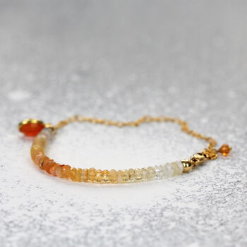 Orange Opal And Carnelian Charm Bracelet, 2 of 11