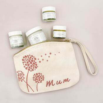 Just For Mum Dandelion Pouch With Natural Skincare, 3 of 10