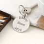 Daddy Gift Personalised Round Pewter Keyring, thumbnail 4 of 4